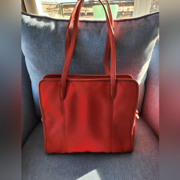 Vintage Coach Neoprene and Leather Tote - Picture 2 of 11